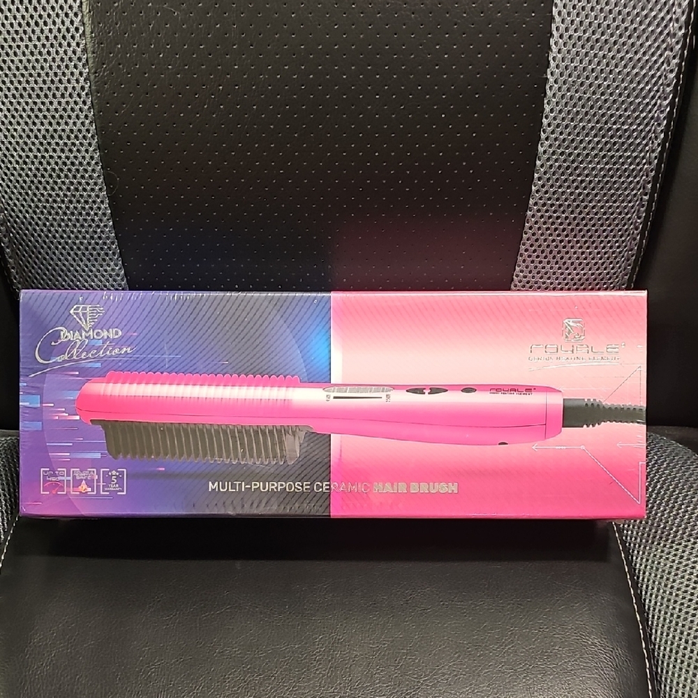 Pink Ceramic Hair Brush